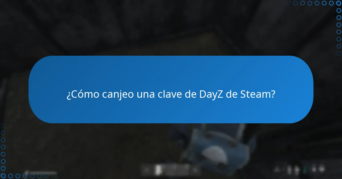 ¿Dónde puedo introducir mi clave de DayZ de Steam?