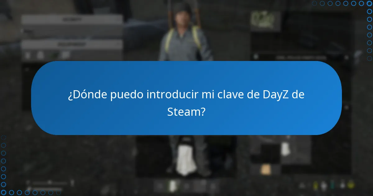 ¿Qué debo hacer si mi clave de DayZ de Steam no funciona?
