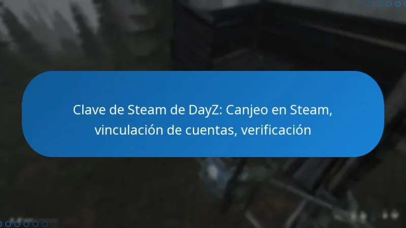 Clave de Steam de DayZ: Canjeo en Steam, vinculación de cuentas, verificación