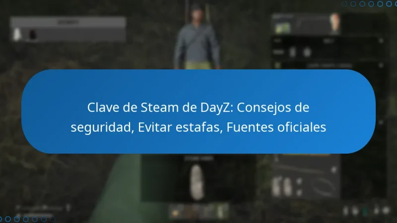 Clave de Steam de DayZ: Consejos de seguridad, Evitar estafas, Fuentes oficiales