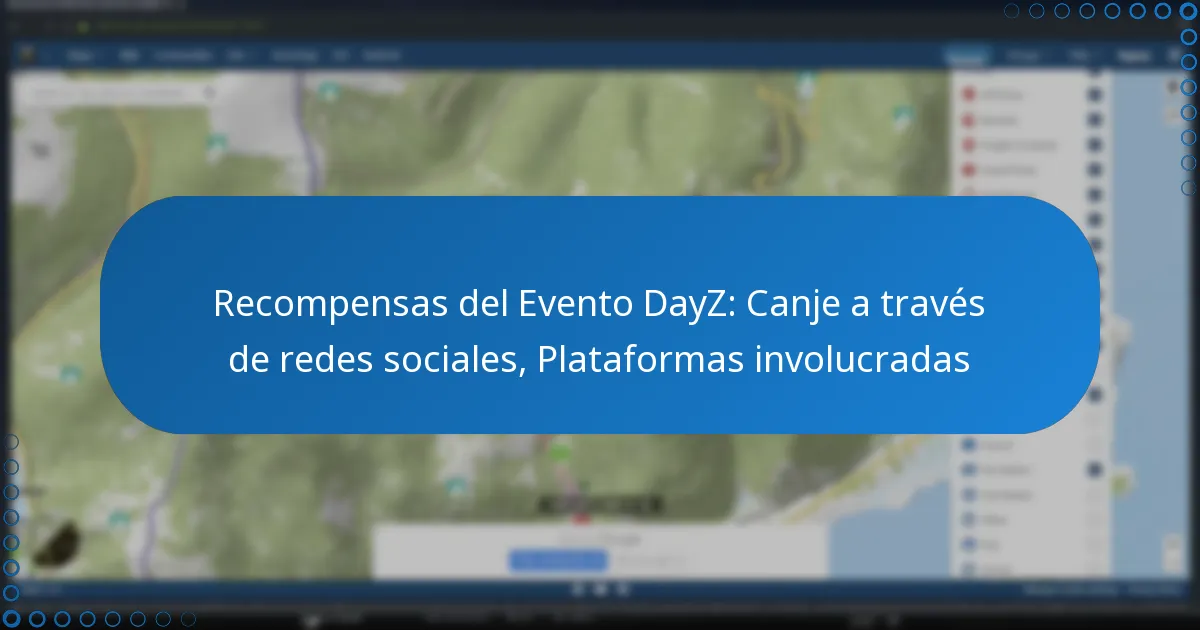 Recompensas del Evento DayZ: Canje a través de redes sociales, Plataformas involucradas