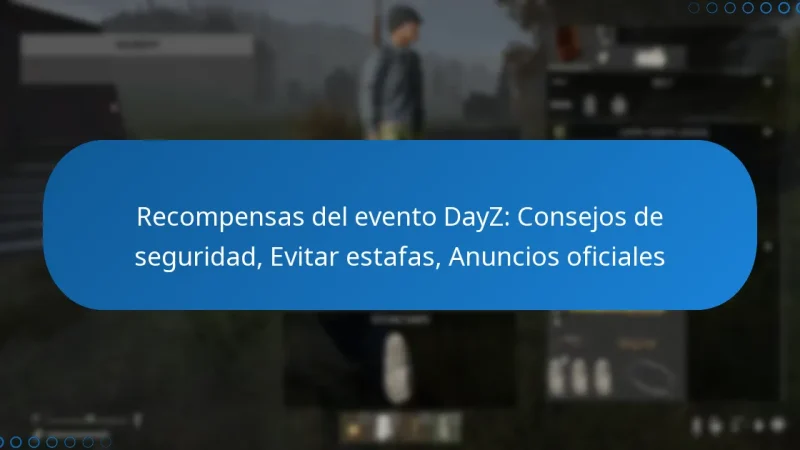 Recompensas del evento DayZ: Consejos de seguridad, Evitar estafas, Anuncios oficiales